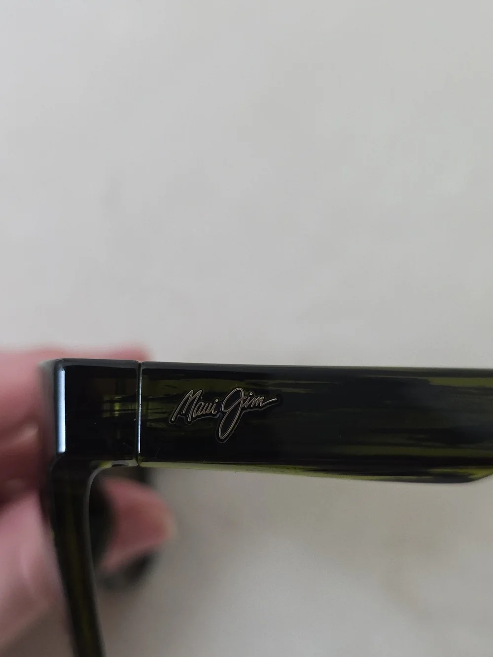 Maui Jim MJ730-15C Polarized Sunglasses Black Green Woodgrain 53-18-145
